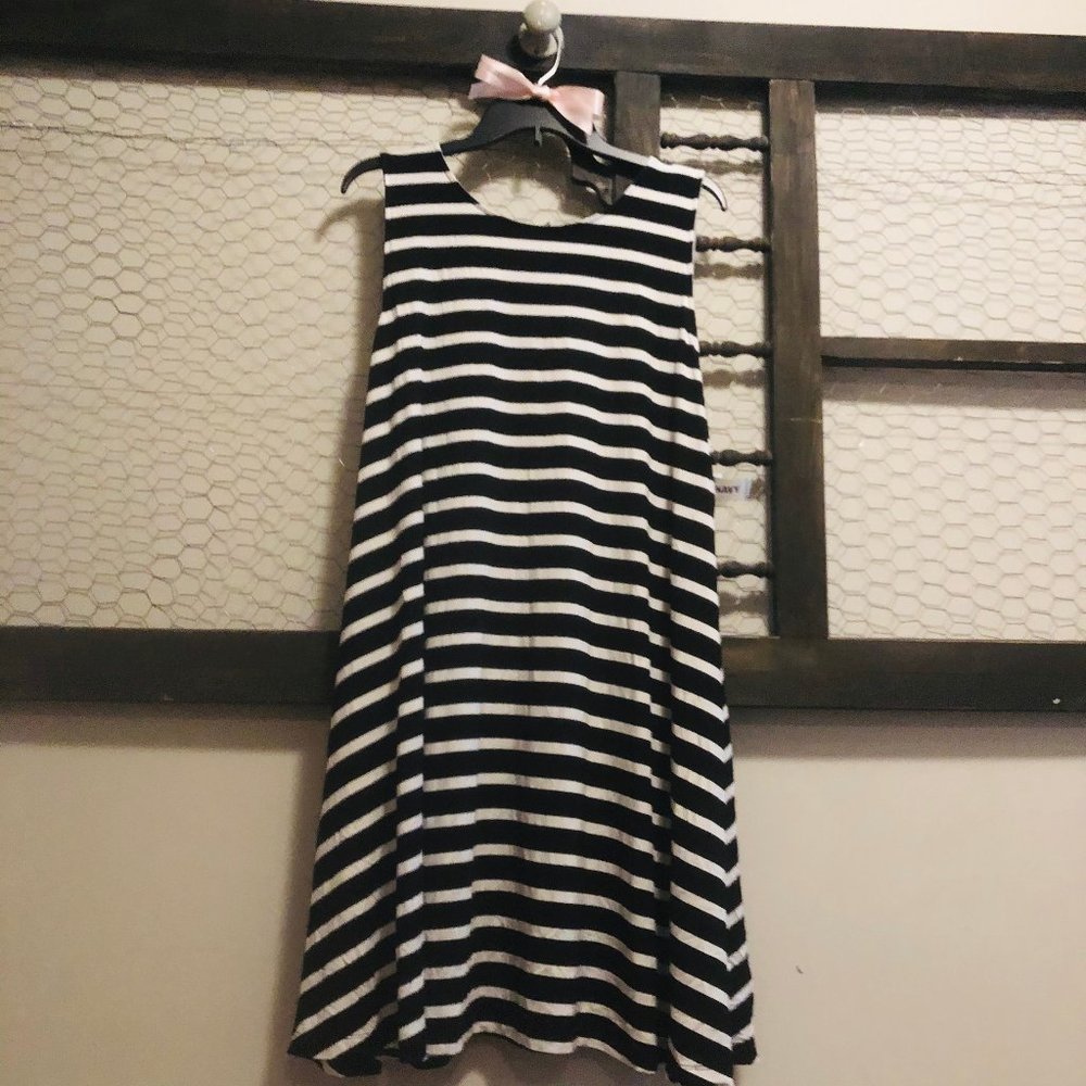Old Navy Black and White Tank Dress